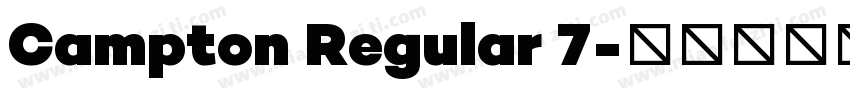 Campton Regular 7字体转换